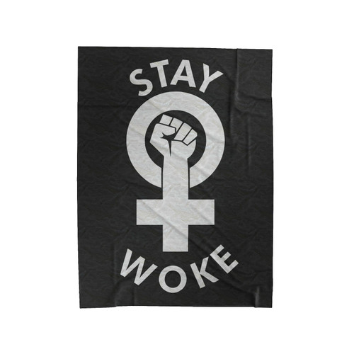 Stay Woke 1 Velveteen Blanket