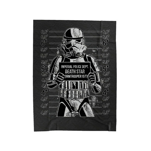 Stormtrooper Mugshot Velveteen Blanket