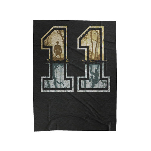 Strange Number 11 Goldsilver Velveteen Blanket