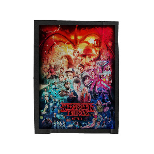 Stranger Things Tv Series Velveteen Blanket