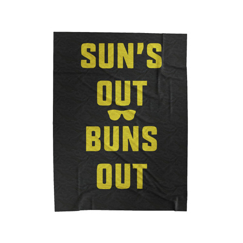 Suns Out Buns Out Velveteen Blanket