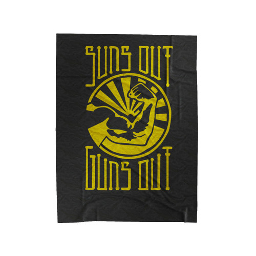 Suns Out Guns Out Velveteen Blanket
