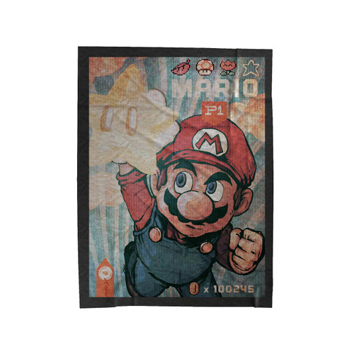 Super Mario Bros Velveteen Blanket