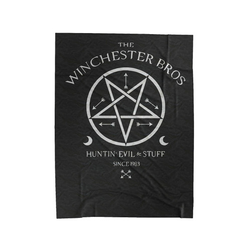 The Winchester Bros Supernatural Velveteen Blanket