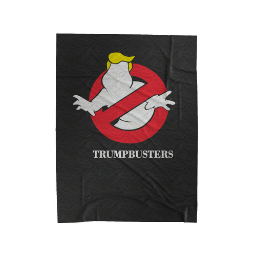 Trump Busters - Donald Trump Ghostbusters Velveteen Blanket
