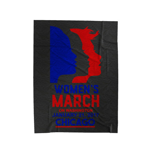 Womens March On Washington Velveteen Blanket