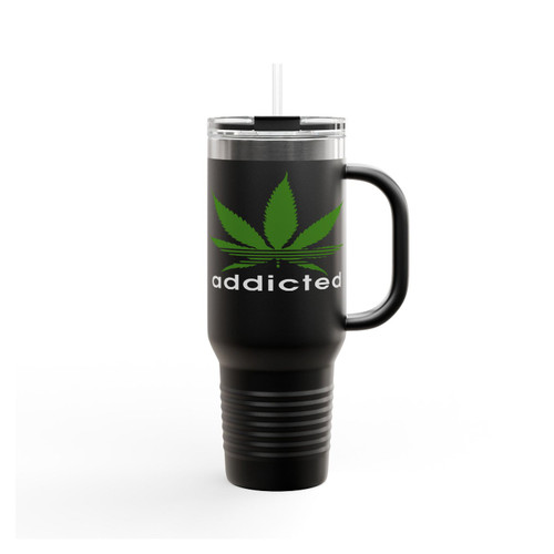 Adidas Addicted Pot Marijuana Humourous Insulated Travel Mug
