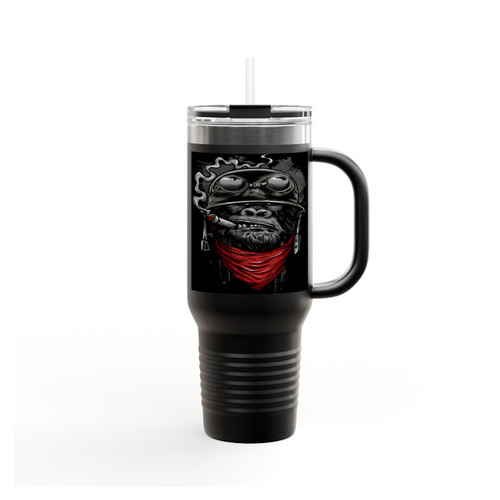 Ape Of Duty Gorilla Warfare Funny Insulated Travel Mug