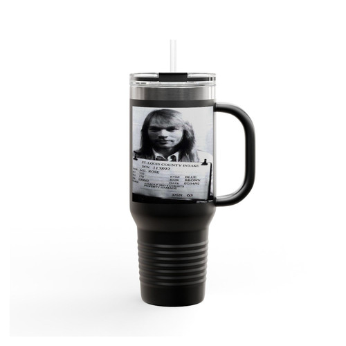 Axl Rose's Mugshot 1992 Insulated Travel Mug