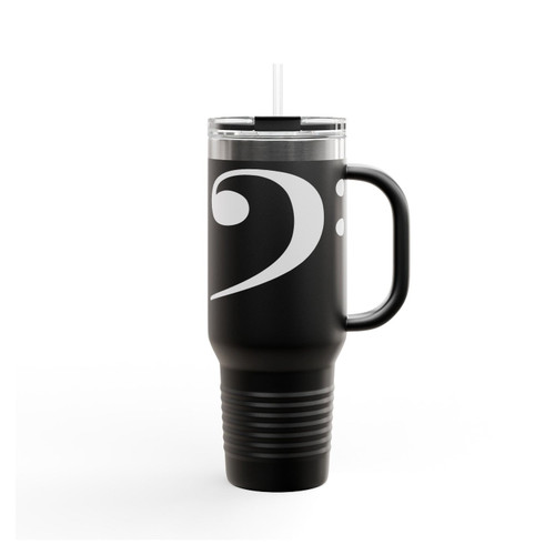 Bass Clef Insulated Travel Mug