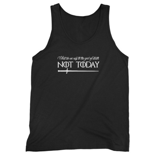 Our cotton not today game of thrones men tank top is perfect for those intense workouts in the gym, at practice or pickup games.