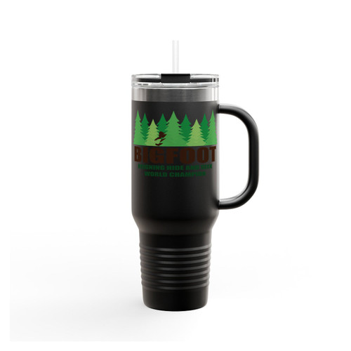 Bigfoot Sasquatch Hide And Seek World Champion Insulated Travel Mug