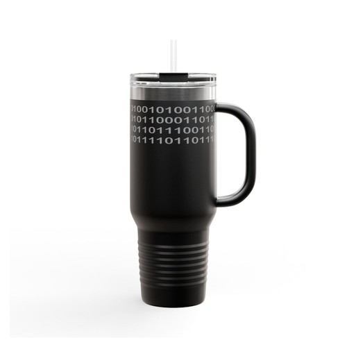 Binary Name Computer Nerd It Gifts Insulated Travel Mug