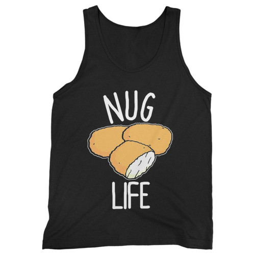 Our cotton nug life funny chicken nugget men tank top is perfect for those intense workouts in the gym, at practice or pickup games.