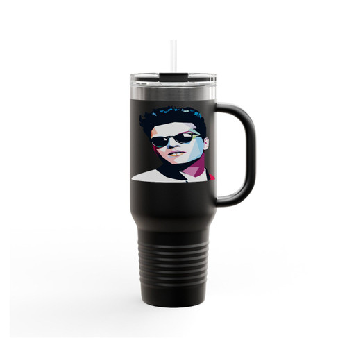 Bruno Mars Wpap Art Insulated Travel Mug