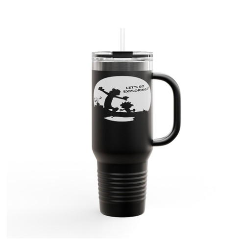 Calvin And Hobbes Let's Go Exploring Insulated Travel Mug