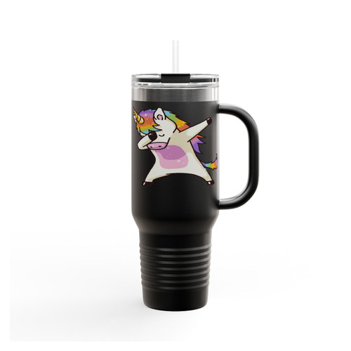Dabbing Unicorn Fantasy Dab Animal Game Insulated Travel Mug
