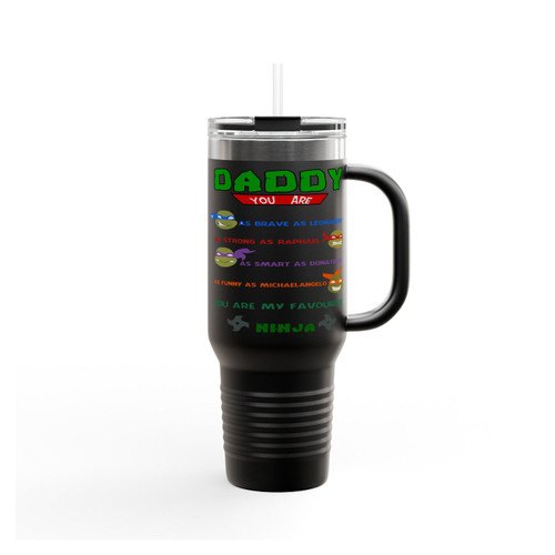 Daddy Dad Ninja Turtles Parody Insulated Travel Mug