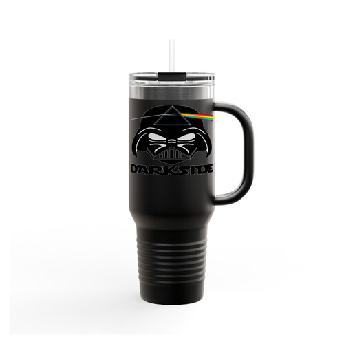 Darkside Darth Vader Death Star Wars Pink Floyd Album Insulated Travel Mug