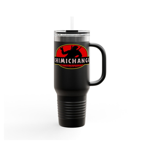 Deadpool Chimichanga Jurrasic Park Insulated Travel Mug