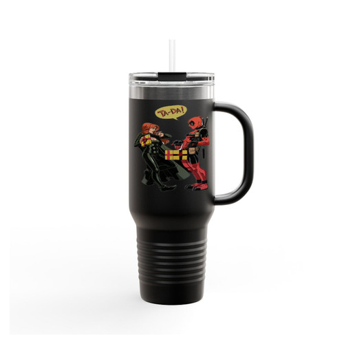 Deadpool Comic Moments Funny Insulated Travel Mug