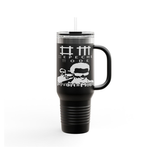 Depeche Mode Rock Metal Band Logo Insulated Travel Mug
