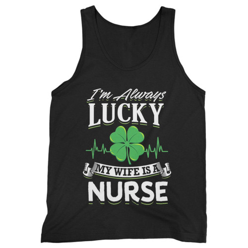 Our cotton patricks lucky to be married to nurse men tank top is perfect for those intense workouts in the gym, at practice or pickup games.
