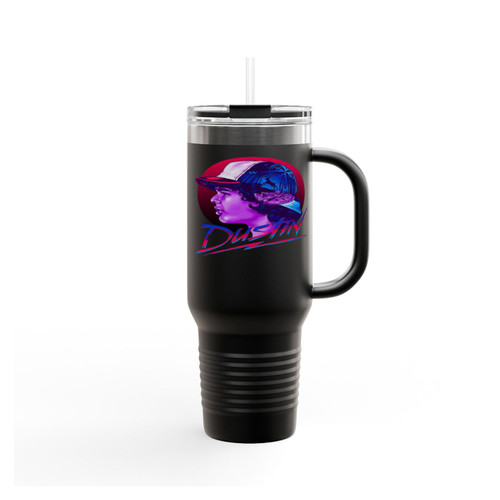 Dustin Stranger Things 80's Style Insulated Travel Mug