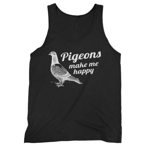 Our cotton pigeons make me happy bird lovers men tank top is perfect for those intense workouts in the gym, at practice or pickup games.