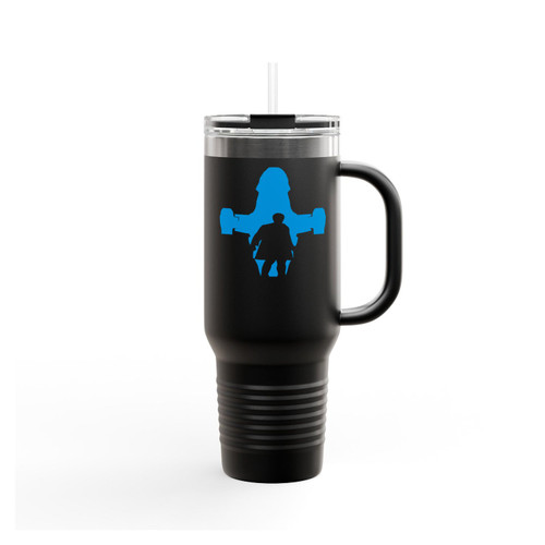 Firefly Captain Malcolm Mal Reynolds Serenity Silhouette Insulated Travel Mug
