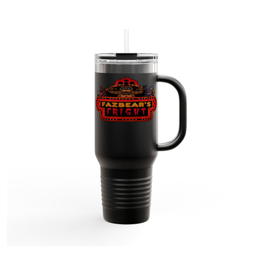 Five Nights At Freddy's Fazbear's Fright Logo Insulated Travel Mug
