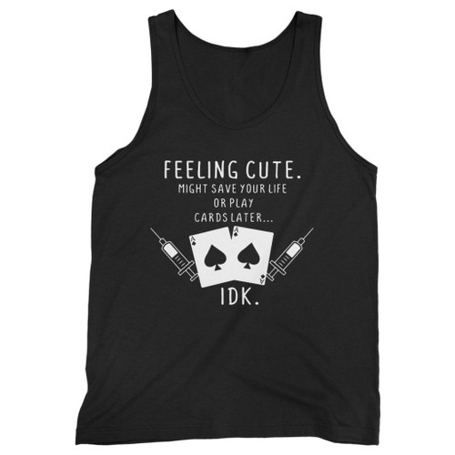 Our cotton playing cards nurse men tank top is perfect for those intense workouts in the gym, at practice or pickup games.