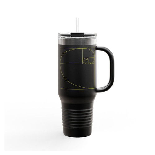 Golden Ratio Fibonacci Spiral Da Vinci Tool Insulated Travel Mug