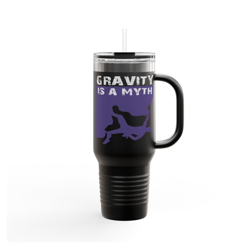 Gravity Is A Myth Climbing Hobby Insulated Travel Mug