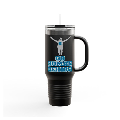Greendale College Go Human Beings Community Insulated Travel Mug
