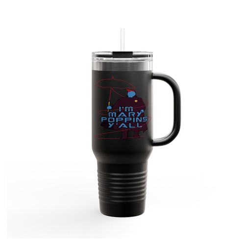 Guardians Of The Galaxy Vol 2 I'm Mary Poppins Y'all Yondu Burgundy Insulated Travel Mug