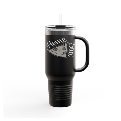 Home Slice Funny Pizza Insulated Travel Mug