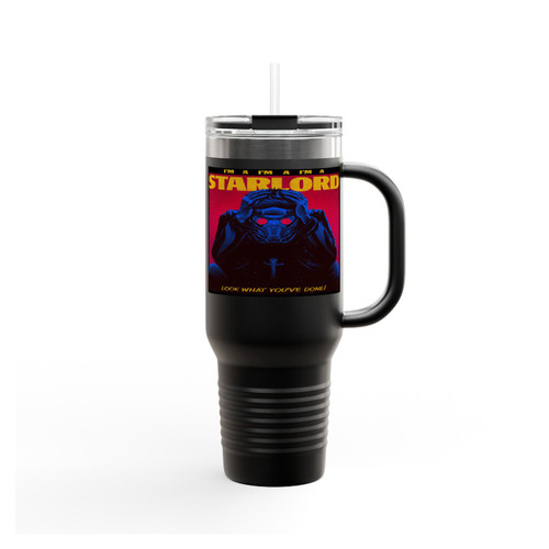 I'm A Star Lord Parody Guardians Of The Galaxy Star Lord Starboy The Weeknd Insulated Travel Mug