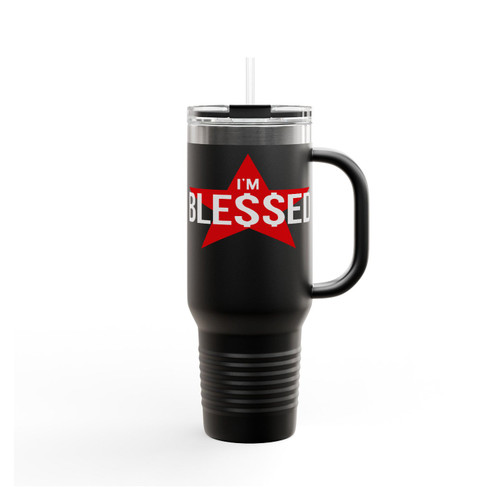 I'm Blessed Star Dollar Sign Shirt Insulated Travel Mug