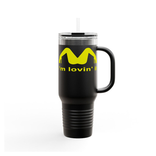 I'm Lovin' It Guns N Roses Mclovin Mcdonalds Parody Insulated Travel Mug