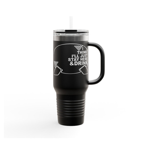 I Think I'll Just Stay Here And Drink Epcot World Showcase Disney Spaceship Earth Insulated Travel Mug