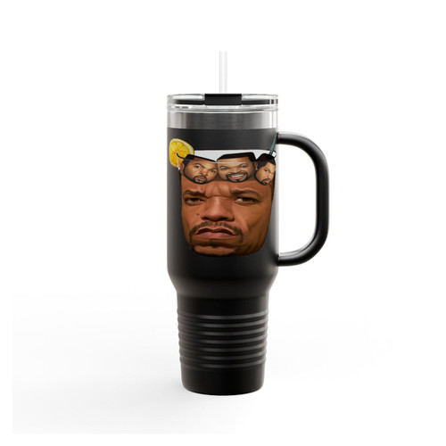 Ice Tea With Ice Cube Funny Insulated Travel Mug