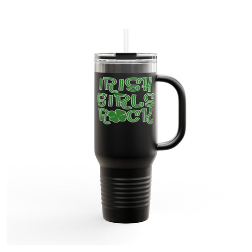 Irish Girls Rock St. Patrick's Day Insulated Travel Mug