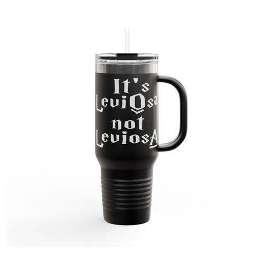 It's Leviosa Not Leviosa Harry Potter Deathly Hallows Lord Voldemort Ron Insulated Travel Mug