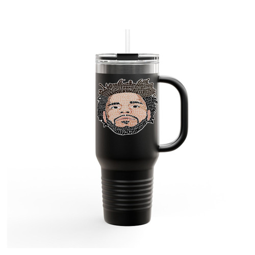 J Cole Lyrical Calligram Insulated Travel Mug