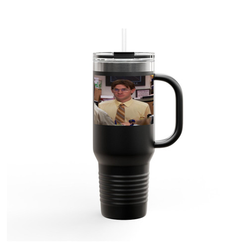 Jim As Dwight The Office Insulated Travel Mug