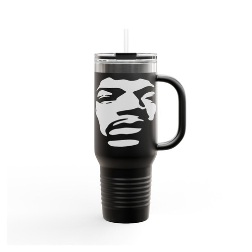 Jimi Hendrix Face 1 Insulated Travel Mug