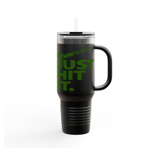 Just Hit It Weed Blunt Kush 420 Dope Swag Marijuana Fresh Insulated Travel Mug