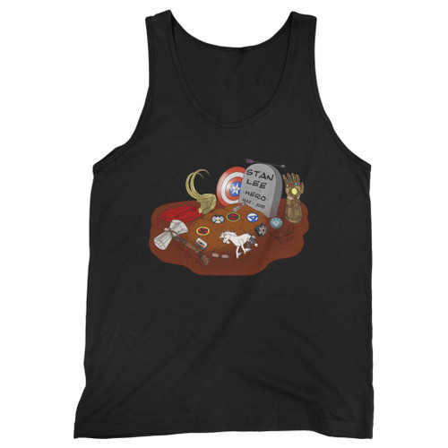 Our cotton rest in peace stan lee marvel men tank top is perfect for those intense workouts in the gym, at practice or pickup games.
