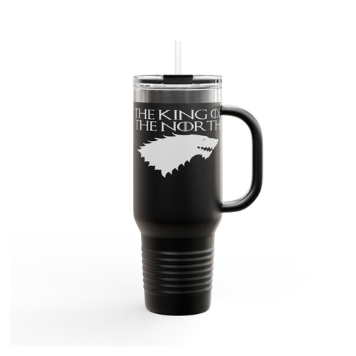 King Of The North Game Of Thrones Stark House North Insulated Travel Mug